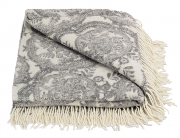 Forster Plaids Wohndecke MERRY, 80% Merinowolle, 20% Polyacryl