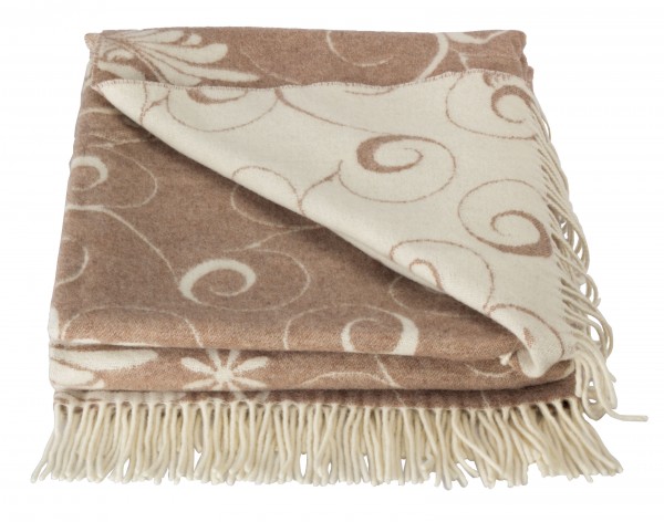 Forster Plaids Wohndecke GRAZ, 80% Merinowolle, 20% Polyacryl