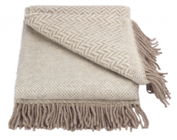 Forster Plaids Wohndecke ELINA, 50% Wolle, 50% Alpaca