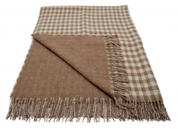 Forster Plaids Wohndecke ISAJA, 50% Wolle, 50% Alpaca